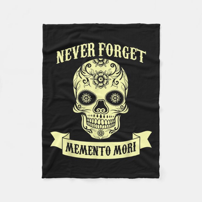 Skull Stoic Readers Ancient Philosopher Life I Nev Fleece Blanket (Front)