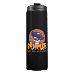skull summer hat thermal tumbler