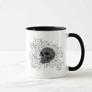 skull swirl mug