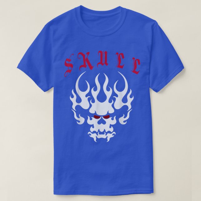 Skull Tattoo Death Skeleton T-Shirt (Design Front)