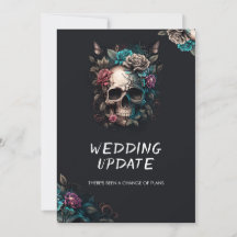 Skull Tattoo Gothic Wedding Update Cancellation