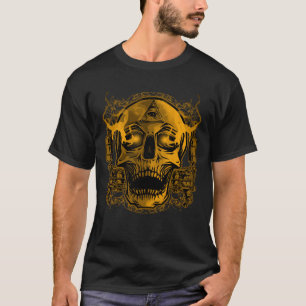 Skull Tattoo Illustration T-Shirt