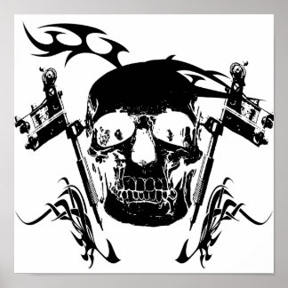 Skull Tattoo Poster
