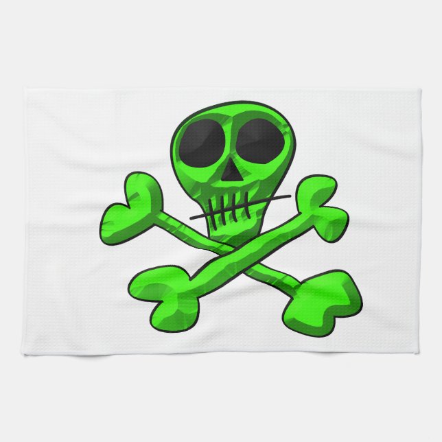 Skull Tea Towel (Horizontal)