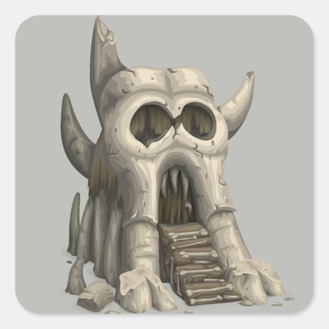 Skull temple stickers (Front)