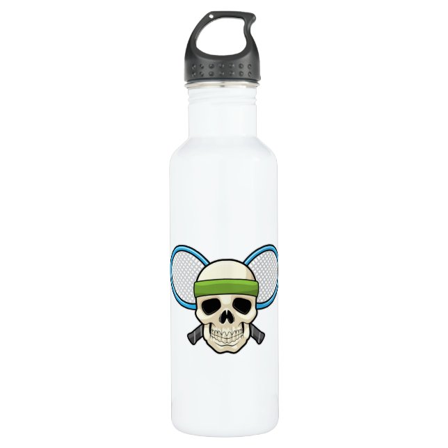 Skull Tennis Tennis racket 710 Ml Water Bottle (Front)