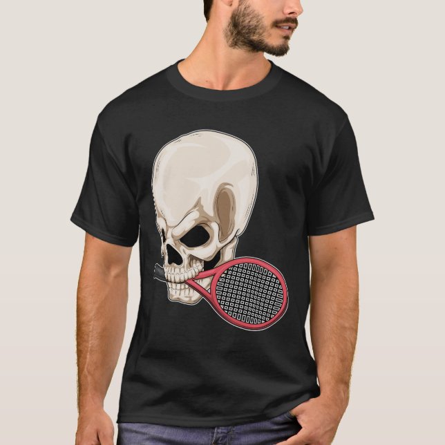 Skull Tennis Tennis racket T-Shirt (Front)