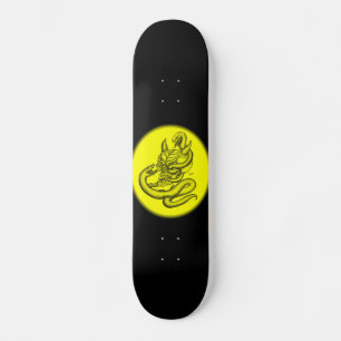 Skull - Teufelschädel mit Schlange Skateboard