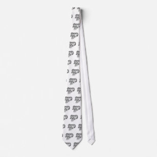 Skull Teufelschädel schwarz weiß Zeichnung Tie