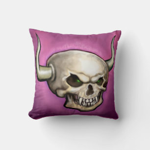 Skull Throw Pillow