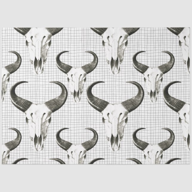 Skull Tissue for Decoupage Tissue Paper (Front)