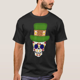 Skull Top Hat Rimmed Glasses Horse Shoes C Leaves