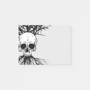Skull & Tree Post-it Notes
