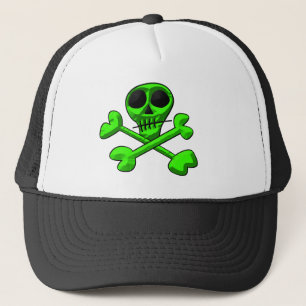 skull trucker hat