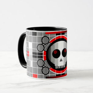 Skull TV ringer mug