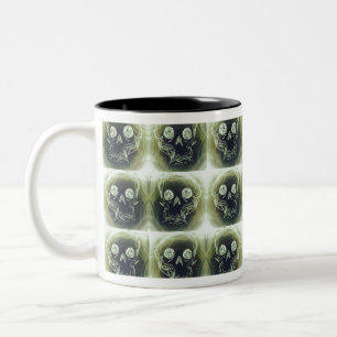 skull Two-Tone coffee mug