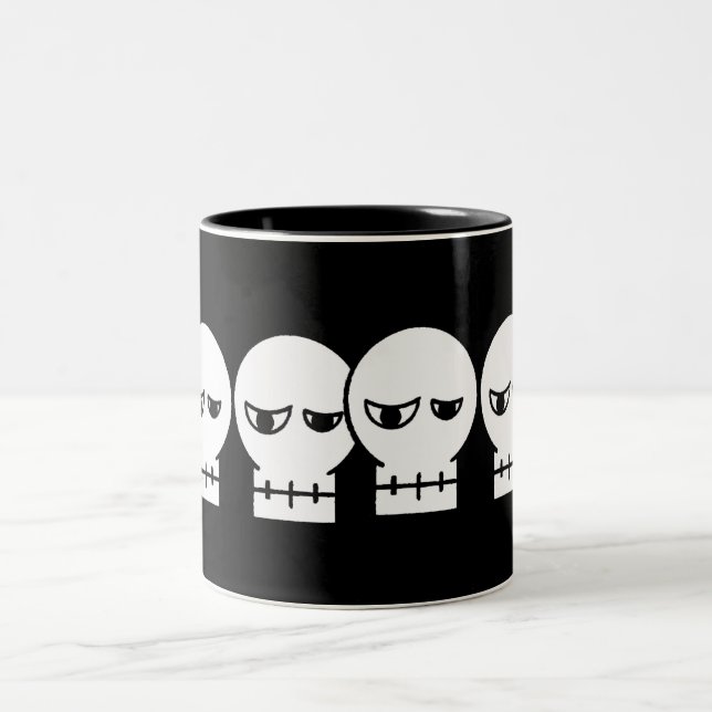 Skull Two-Tone Coffee Mug (Center)