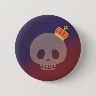 skull uk 6 cm round badge