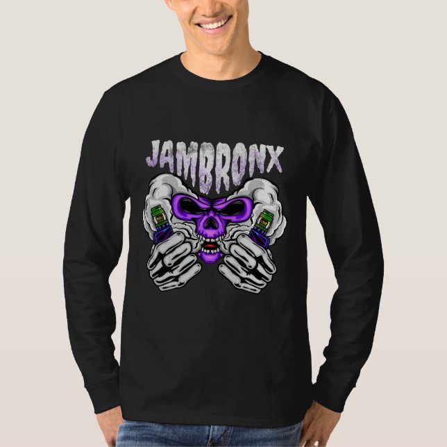 skull vape smoke T-Shirt (Front)