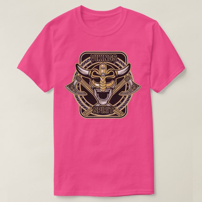 Skull Vikings Spirit T-Shirt (Design Front)