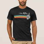 Skull Vintage - I'm not 48, I am 47 plus Middle Fi T-Shirt<br><div class="desc">It is time to party & celebrate 48 years old! I'm 47 plus 1 middle finger Skull to wear at a funny 48th birthday. man women,  gay lesbian LGBTQ or anyone looking to wear and celebrate their 48th bday. 48th birthday apparel designed for those born in 1977.</div>