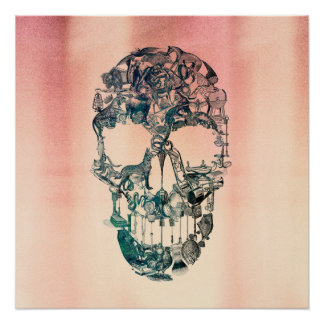 Skull Vintage Poster