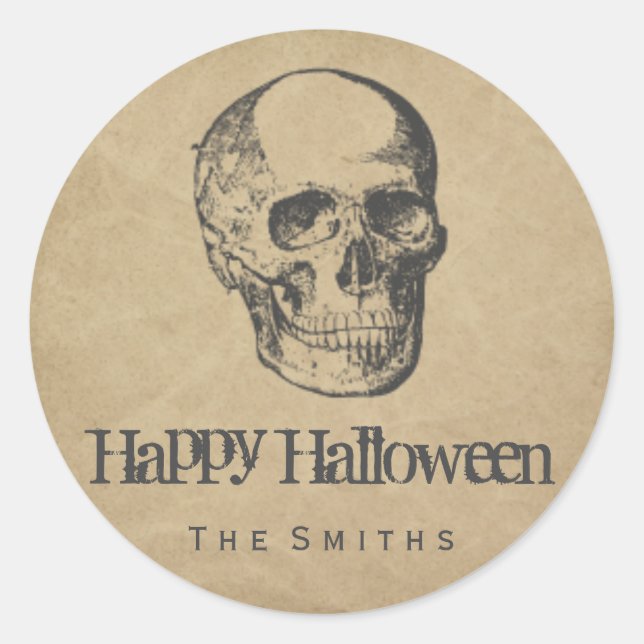 Skull vintage stickers (Front)