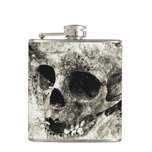 Skull Vinyl Wrapped Flask