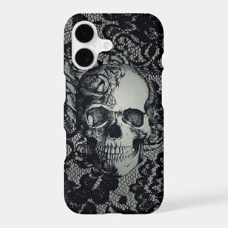 Skull w/Lace iPhone 8/7, Barely There Phone Case