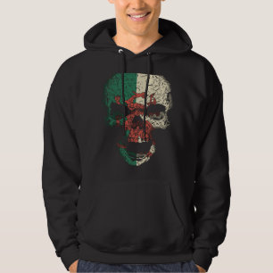 Skull Wales Flag Skeleton Welsh Roots Hoodie
