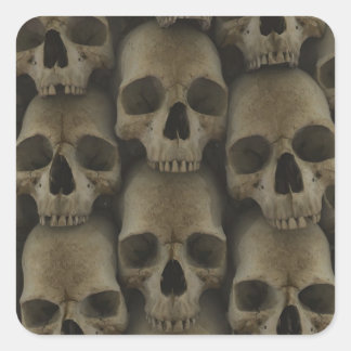 Skull Wall Square Sticker