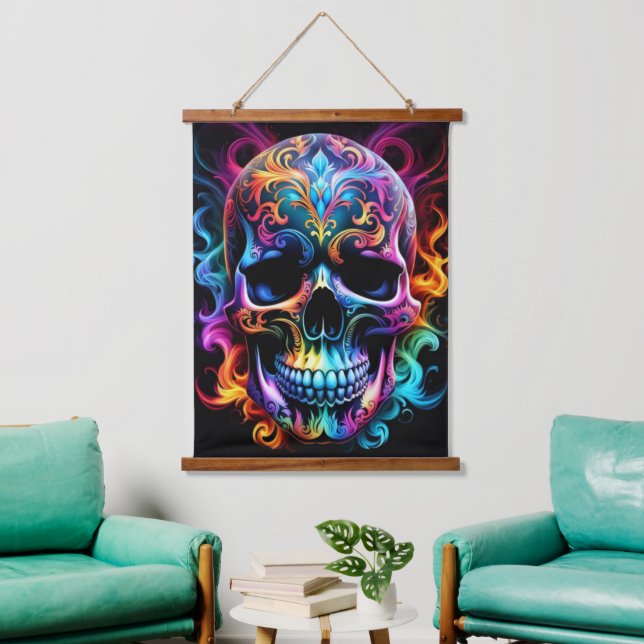 Skull Wall Tapestry (Living Room)