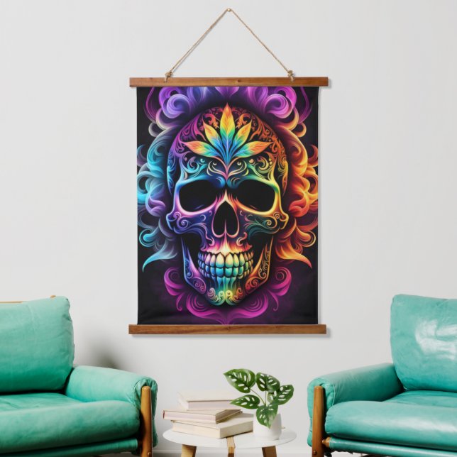 Skull Wall Tapestry (Living Room)