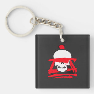 Skull Warrior Acrylic Keychain