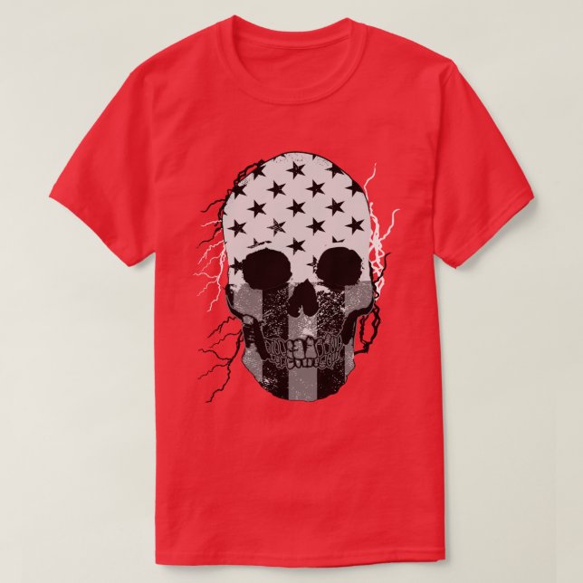 Skull Warrior Soldier  T-Shirt (Design Front)