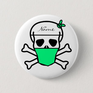 Skull Wearing Mask Thunder_Cove 6 Cm Round Badge