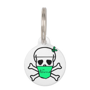 Skull Wearing Mask Thunder_Cove Pet Tag