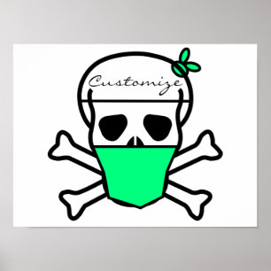 Skull Wearing Mask Thunder_Cove Poster