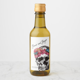 Skull Wedding Wine Label