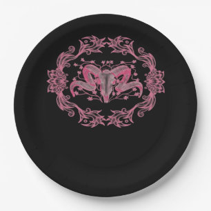 Skull Whimsigoth Aesthetic Paper Plate