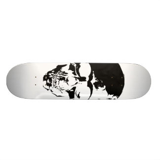Skull White Skateboard