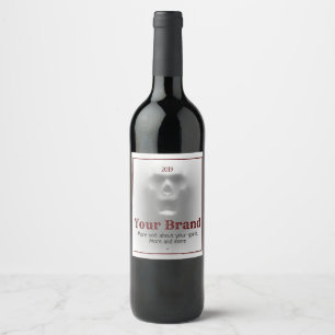 Skull Wine Label