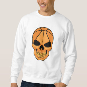 Skull with Basketball Head Sweatshirt