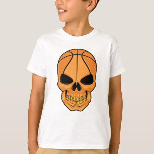 Skull with Basketball Head T-Shirt