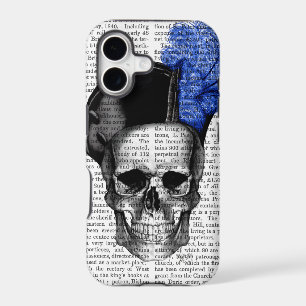 Skull with Blue Hat