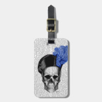Skull with Blue Hat