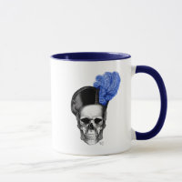 Skull with Blue Hat