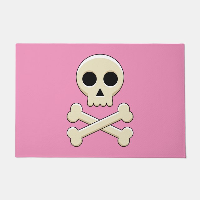 Skull with Bones Doormat (Front)