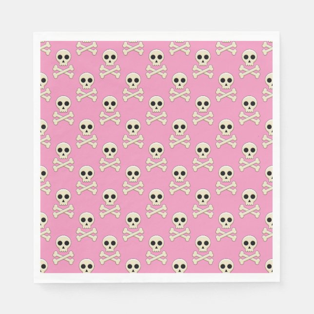 Skull with Bones Napkin (Front)