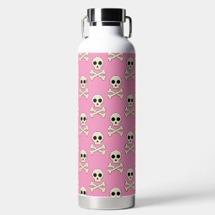 Skull with Bones Water Bottle